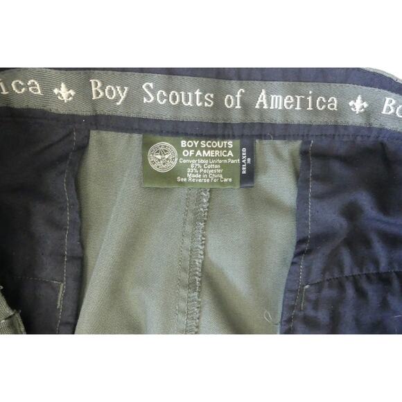 Boy Scouts Of America Convertible Uniform Pants Cargo Mens 38x31 Green Heavy - Picture 4 of 7